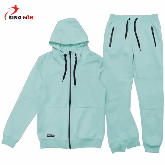 Wholesale Sweat Suits Custom Design Training Hoodies Sports Jacket Set Mens Jacket Tracksuit for Unisex