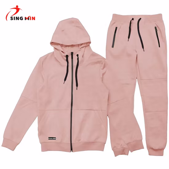 Wholesale Sweat Suits Custom Design Training Hoodies Sports Jacket Set Mens Jacket Tracksuit for Unisex