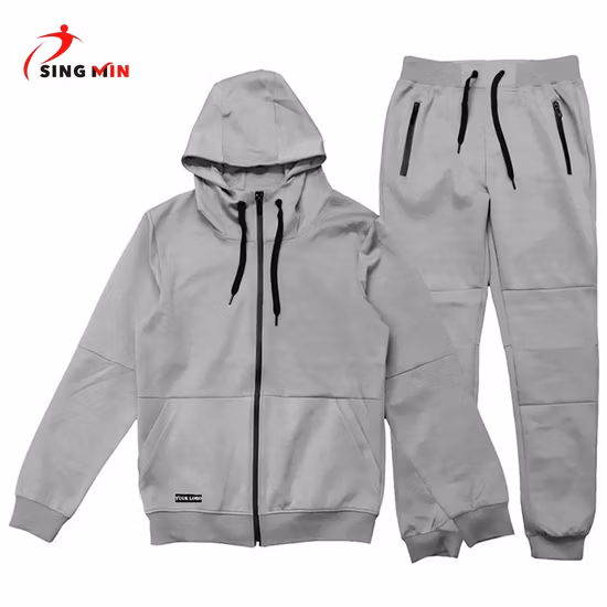 Wholesale Sweat Suits Custom Design Training Hoodies Sports Jacket Set Mens Jacket Tracksuit for Unisex