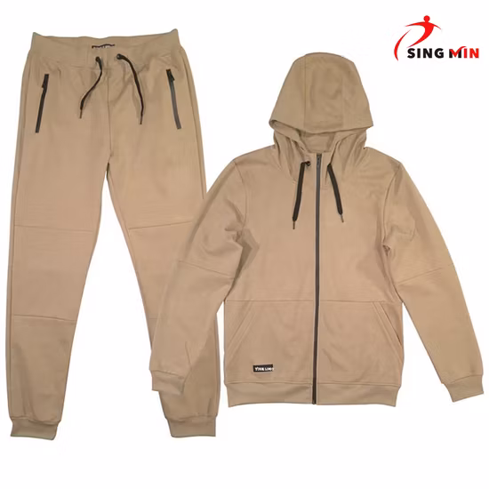 Wholesale Sweat Suits Custom Design Training Hoodies Sports Jacket Set Mens Jacket Tracksuit for Unisex